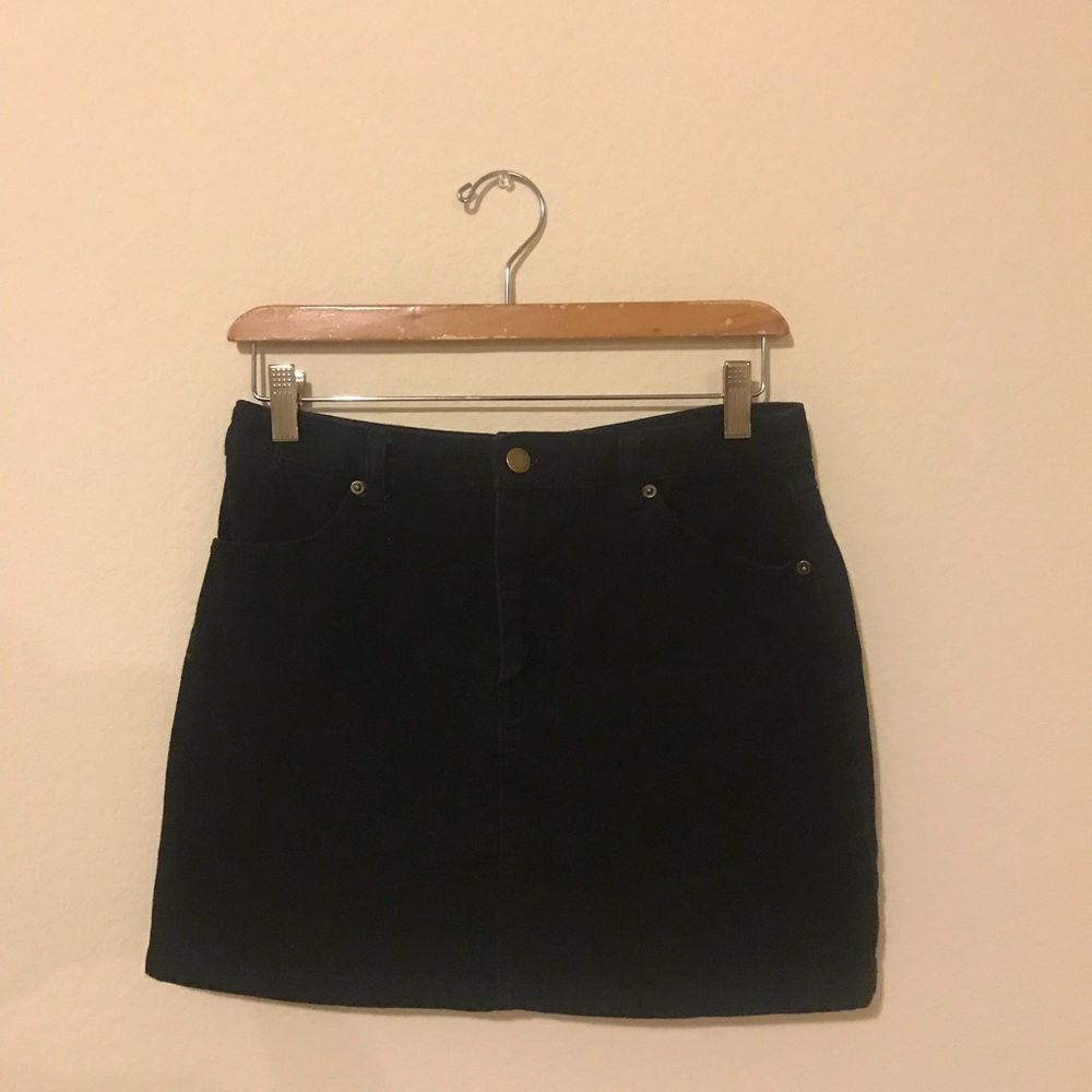 Forever 21 black jean skirt